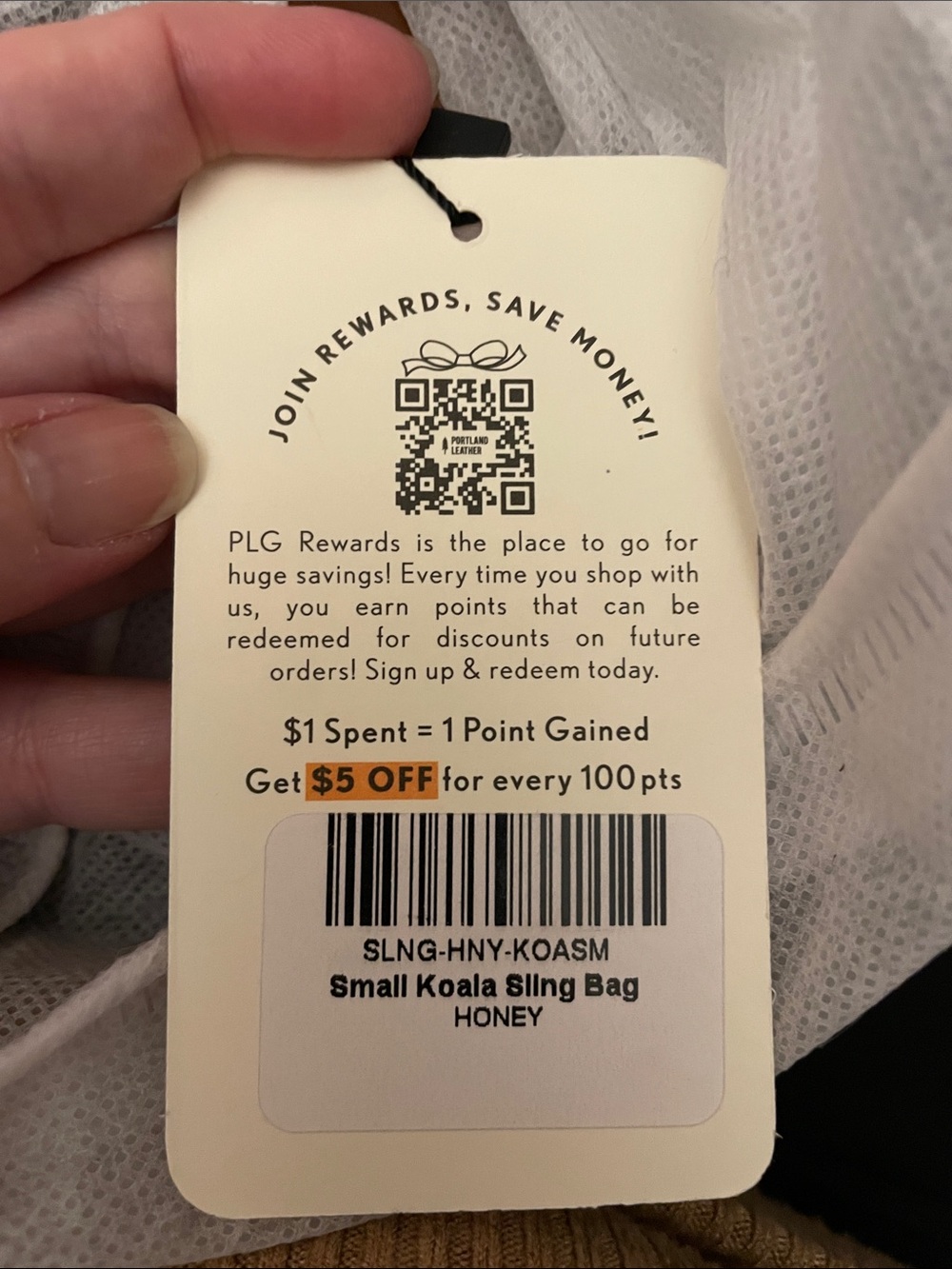 NWT Portland Leather Honey Koala Sling Bag - Picture 8 of 8